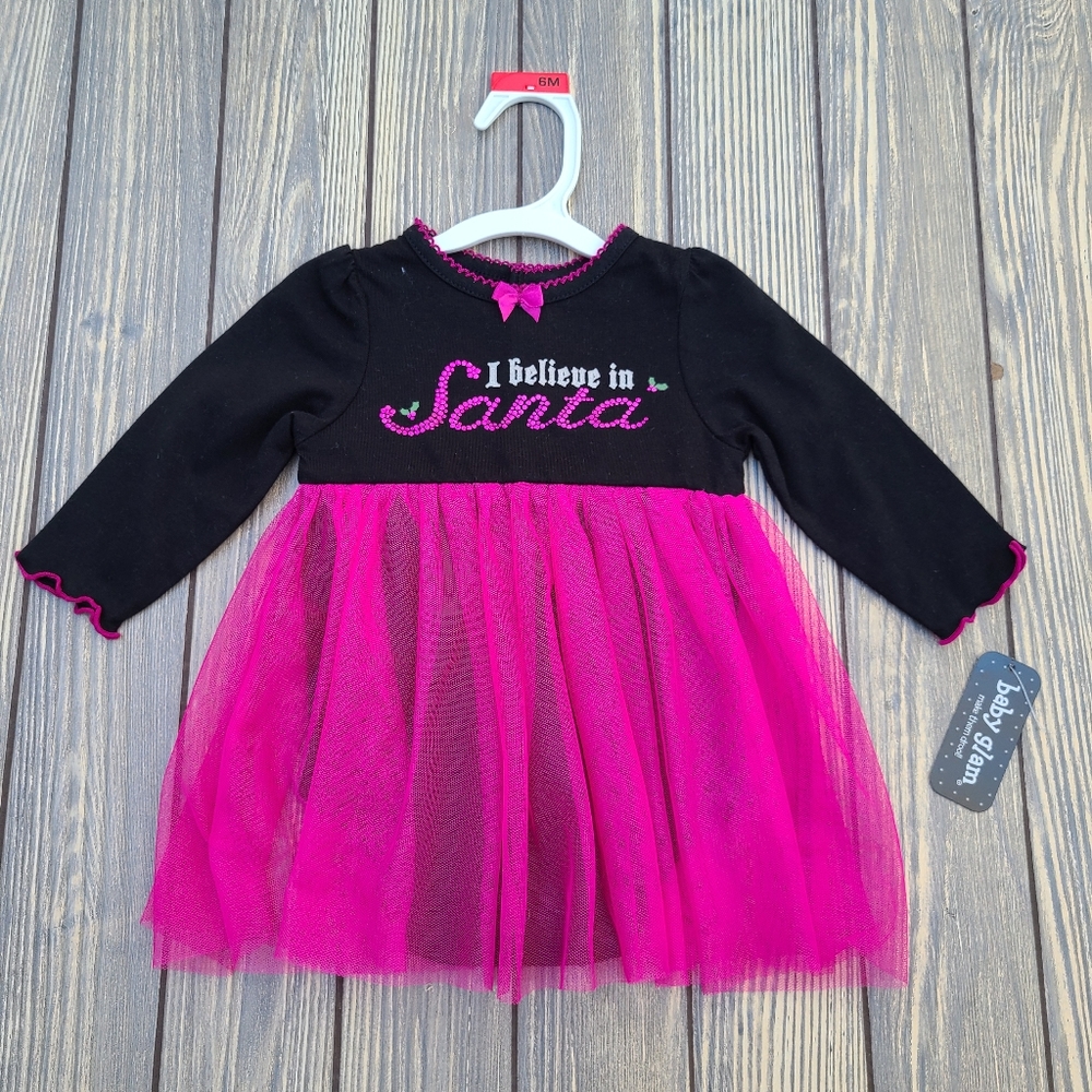 Baby Glam Christmas Skirted Creeper